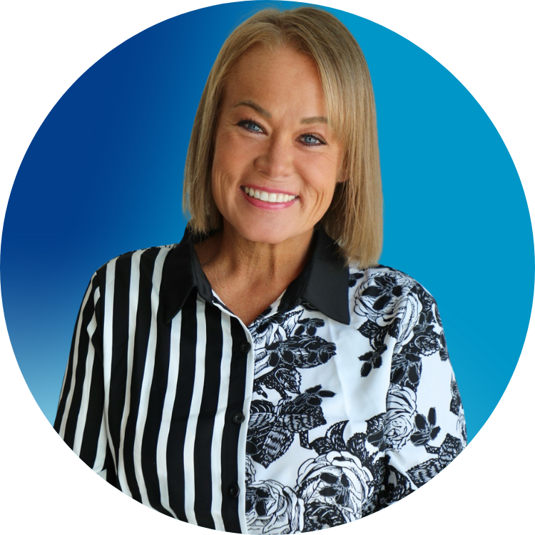 Missy Lane Blue Background